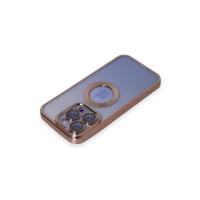 Newface iPhone 15 Pro Kılıf Slot Silikon - Rose Gold