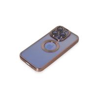 Newface iPhone 15 Pro Kılıf Slot Silikon - Rose Gold