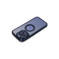 Newface iPhone 15 Pro Max Kılıf Slot Silikon - Lacivert