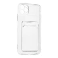 Newface iPhone 11 Pro Max Kılıf Kart Şeffaf Silikon - Şeffaf