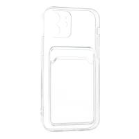 Newface iPhone 12 Kılıf Kart Şeffaf Silikon - Şeffaf