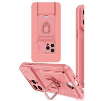 Newface iPhone 15 Pro Kılıf Zuma Kartvizitli Yüzüklü Silikon - Pembe