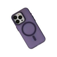 Newface iPhone 15 Pro Kılıf Lodos Magneticsafe Mat Kapak - Mor