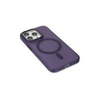 Newface iPhone 15 Pro Kılıf Lodos Magneticsafe Mat Kapak - Mor