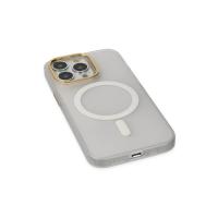 Newface iPhone 15 Pro Max Kılıf Lodos Magneticsafe Mat Kapak - Şeffaf