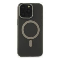Newface iPhone 15 Pro Max Kılıf Lodos Magneticsafe Mat Kapak - Titan Gri