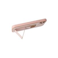 Newface iPhone 12 Kılıf Coco Deri Standlı Kapak - Pembe