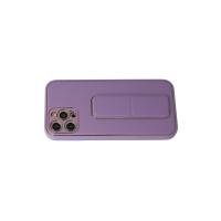 Newface iPhone 12 Pro Kılıf Coco Deri Standlı Kapak - Lila