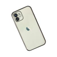 Newface iPhone 12 Kılıf Razer Lensli Silikon - Siyah