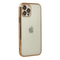 Newface iPhone 12 Pro Max Kılıf Razer Lensli Silikon - Gold