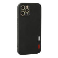 Newface iPhone 12 Pro Max Kılıf Loop Deri Silikon - Siyah