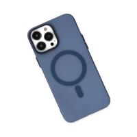 Newface iPhone 14 Pro Kılıf Lodos Magneticsafe Mat Kapak - Mavi