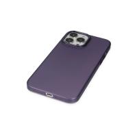 Newface iPhone 13 Pro Max Kılıf Modos Metal Kapak - Derin Mor