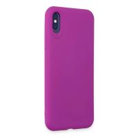Newface iPhone X Kılıf First Silikon - Mor