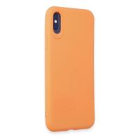 Newface iPhone X Kılıf First Silikon - Turuncu