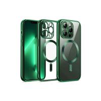 Newface iPhone 12 Pro Kılıf Kross Magneticsafe Kapak - Koyu Yeşil