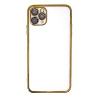 Newface iPhone 11 Pro Kılıf Razer Lensli Silikon - Gold
