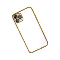 Newface iPhone 11 Pro Max Kılıf Razer Lensli Silikon - Gold