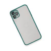 Newface iPhone 11 Pro Max Kılıf Razer Lensli Silikon - Yeşil