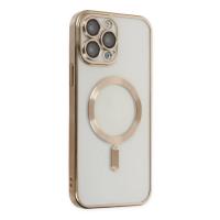 Newface iPhone 13 Pro Kılıf Kross Magneticsafe Kapak - Gold