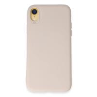 Newface iPhone XR Kılıf First Silikon - Krem