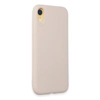Newface iPhone XR Kılıf First Silikon - Krem