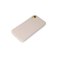 Newface iPhone XR Kılıf First Silikon - Krem