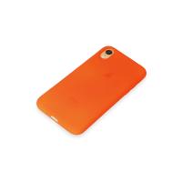 Newface iPhone XR Kılıf First Silikon - Parlak Turuncu