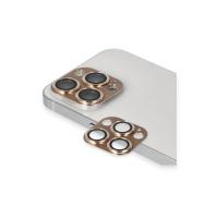 Newface iPhone 13 Pro Max Pers Alüminyum Kamera Lens - Gold