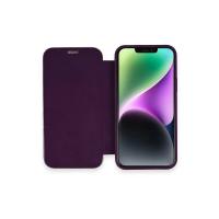 Newface iPhone 11 Kılıf Dolpin Kapaklı - Derin Mor