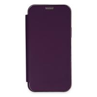 Newface iPhone 11 Kılıf Dolpin Kapaklı - Derin Mor