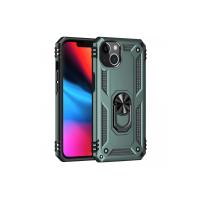 Newface iPhone 13 Kılıf Sofya Yüzüklü Silikon Kapak - Yeşil