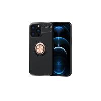 Newface iPhone 13 Pro Max Kılıf Range Yüzüklü Silikon - Siyah-Gold