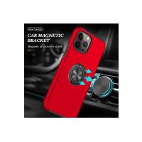 Newface iPhone 13 Pro Kılıf Elit Yüzüklü Kapak - Kırmızı