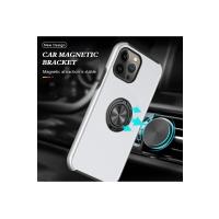 Newface iPhone 13 Pro Kılıf Elit Yüzüklü Kapak - Gümüş