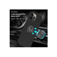 Newface iPhone 13 Pro Max Kılıf Elit Yüzüklü Kapak - Siyah