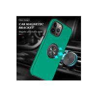 Newface iPhone 13 Pro Max Kılıf Elit Yüzüklü Kapak - Yeşil