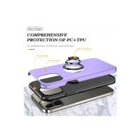 Newface iPhone 13 Pro Max Kılıf Elit Yüzüklü Kapak - Mor