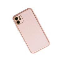 Newface iPhone 12 Kılıf Coco Karbon Silikon - Pembe