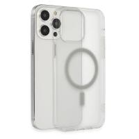 Newface iPhone 14 Pro Max Kılıf Matte Şeffaf Magneticsafe - Şeffaf