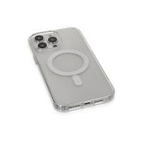 Newface iPhone 14 Pro Kılıf Matte Şeffaf Magneticsafe - Şeffaf