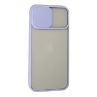 Newface iPhone 13 Pro Max Kılıf Palm Buzlu Kamera Sürgülü Silikon - Lila