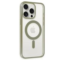 Newface iPhone 15 Pro Kılıf Erozi Magsafe Kapak - Gri