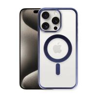 Newface iPhone 15 Pro Max Kılıf Erozi Magsafe Kapak - Lacivert