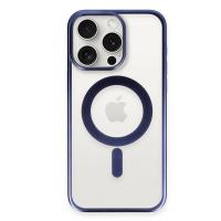 Newface iPhone 15 Pro Max Kılıf Erozi Magsafe Kapak - Lacivert
