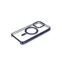 Newface iPhone 15 Pro Max Kılıf Erozi Magsafe Kapak - Lacivert