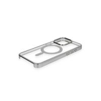 Newface iPhone 15 Pro Max Kılıf Erozi Magsafe Kapak - Gümüş