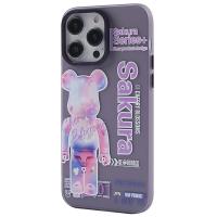 Newface iPhone 13 Pro Kılıf Prada Desenli Kapak - Prada Mor - 1