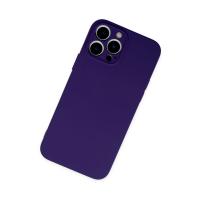 Newface iPhone 13 Pro Max Kılıf Nano içi Kadife Silikon - Mor