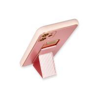 Newface iPhone 12 Kılıf Coco Karbon Standlı Kapak - Pembe